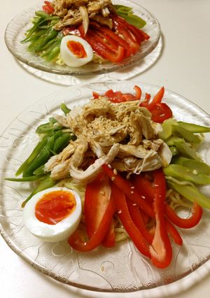 夏野菜のごまだれ冷やし♪-レシピのメイン写真