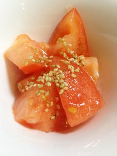 トマトの塩ごま油和え-レシピのメイン写真