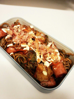 保存のきく食材で焼きそば弁当-レシピのメイン写真