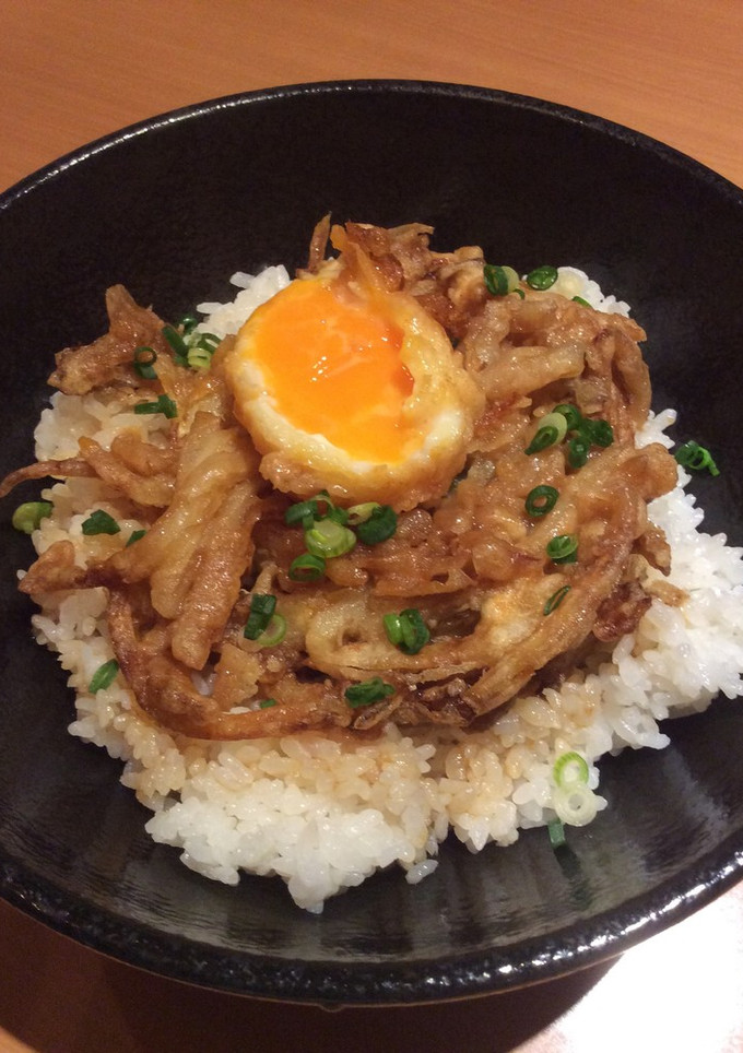 春野菜のかき揚げ丼on冷凍卵天ぷら-レシピのメイン写真
