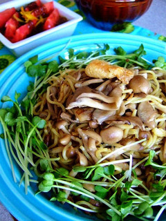 たっぷりキノコ☆バタポン焼きそば!-レシピのメイン写真