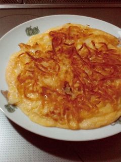 タラコ焼きそばでチジミ-レシピのメイン写真
