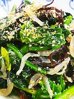 ほうれん草*ごま油炒め-レシピのメイン写真