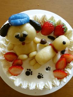 スヌーピーとオラフのケーキ-レシピのメイン写真