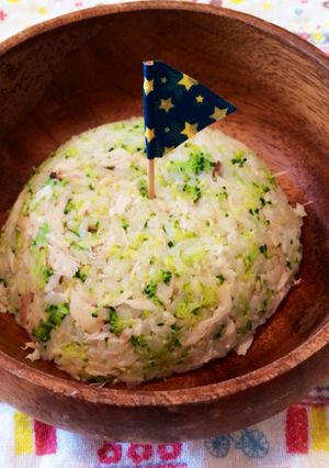 離乳食完了期☆鯖とブロッコリーの春色ご飯-レシピのメイン写真