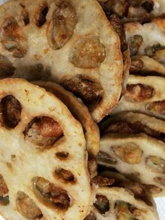 蓮根のはさみ揚げ はんぺんかさ増し-レシピのメイン写真