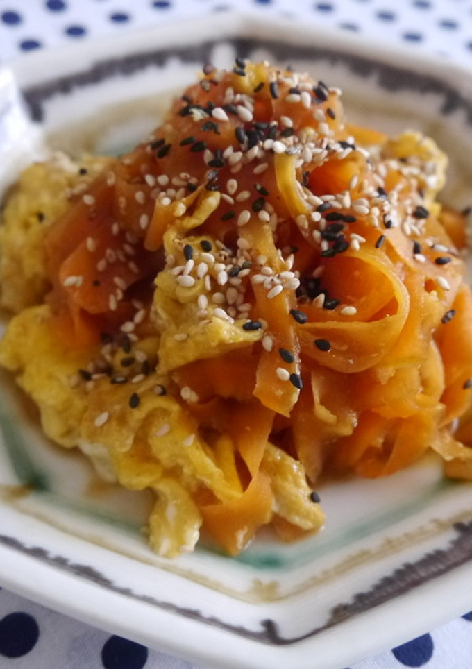 にんじんとふわふわ卵のオイスター炒め-レシピのメイン写真