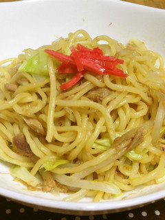 洗い物無し。レンジでツナ焼きそば-レシピのメイン写真
