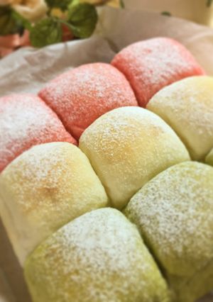 お花見ちぎりパン*ひな祭りにも-レシピのメイン写真