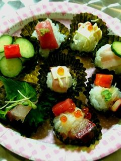 簡単❗ひな祭りは作って食べる♥手まり寿司-レシピのメイン写真