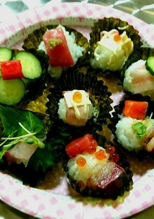 簡単❗ひな祭りは作って食べる♥手まり寿司-レシピのメイン写真