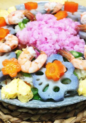 ひな祭りに。ズボラデコちらし-レシピのメイン写真