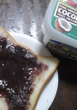 あんことココナッツオイルのトースト-レシピのメイン写真
