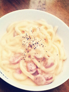 和風カルボナーラうどん-レシピのメイン写真