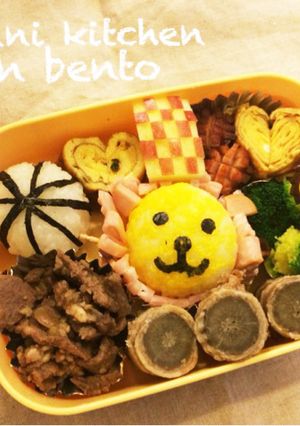 簡単可愛いライオン弁当♪-レシピのメイン写真