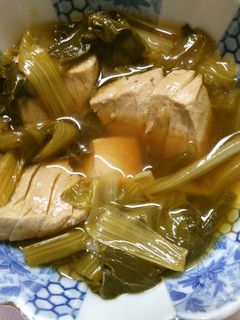 簡単 おかず マグロと 小松菜の 煮物!-レシピのメイン写真