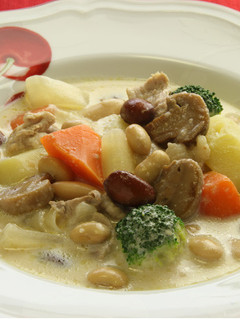 大豆たっぷりホワイトシチュー【天狗缶詰】-レシピのメイン写真