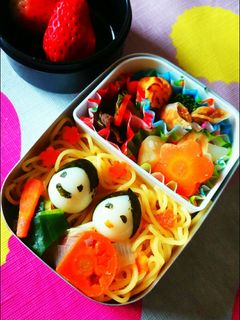 ひな祭りのネギ塩焼きそば弁当-レシピのメイン写真