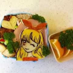รูปของ アイカツ❗️の星宮いちごのキャラ弁❤️