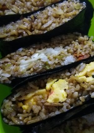 そばめしおにぎらず-レシピのメイン写真