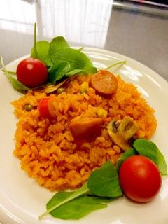 野菜ジュース炊き込みピラフ・炊き込みご飯-レシピのメイン写真