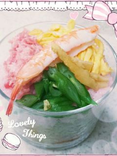 カップdeチラシ寿司 ひな祭り-レシピのメイン写真