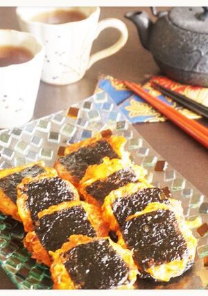 切干大根でキムチーズの磯辺風おやき-レシピのメイン写真
