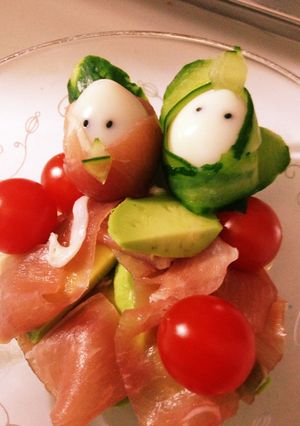 ひな祭り☆アボカドと生ハムのサラダ-レシピのメイン写真