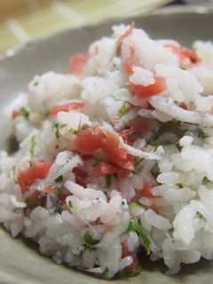 カンタン、梅しそしらすご飯!-レシピのメイン写真