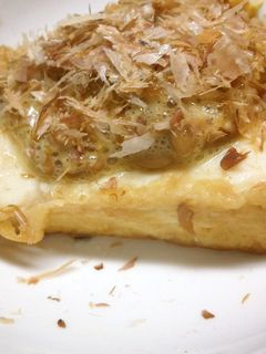納豆のせ厚揚げステーキ-レシピのメイン写真