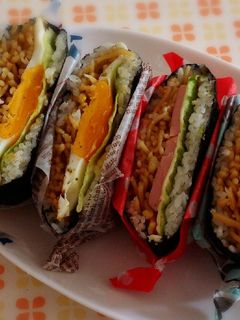 モダンな焼きそばおにぎらず♬-レシピのメイン写真