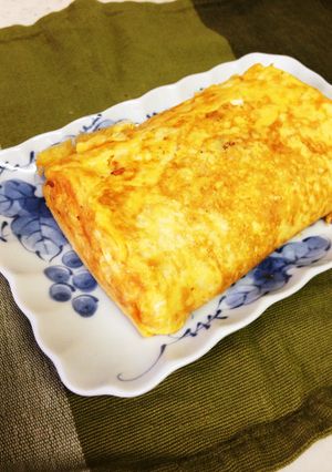卵3つと豆腐のボリューミーだし巻き卵♪-レシピのメイン写真