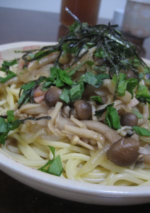 きのこスパゲティ-レシピのメイン写真