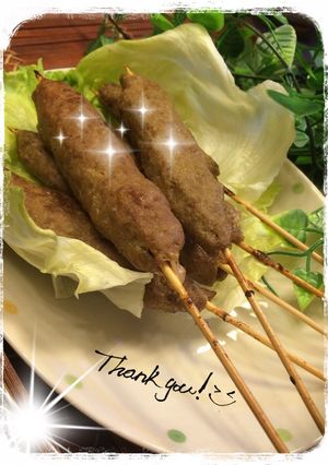 簡単グリーンカレー味付け自家製シシカバブ-レシピのメイン写真