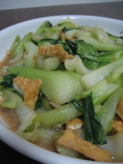青梗菜と厚揚げのオイスターソース炒め-レシピのメイン写真