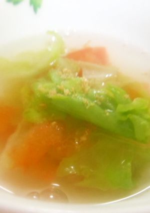 レタスとトマトのスープ　簡単-レシピのメイン写真