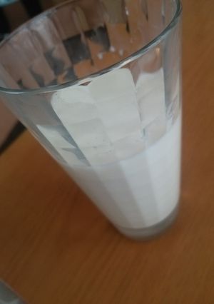 コップに注ぐだけ！緑茶ラテ-レシピのメイン写真