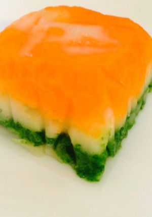 離乳食ケーキ ひな祭りひし餅風 簡単-レシピのメイン写真