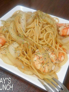 天使のエビ♡醤油パスタ♡パスタベース使用-レシピのメイン写真