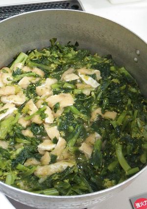 菜の花とあげの煮物-レシピのメイン写真
