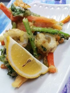 大根の葉っぱとちくわの天ぷら-レシピのメイン写真