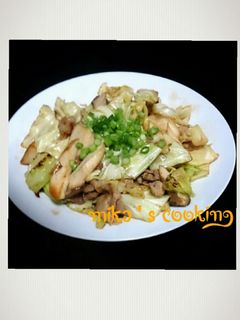 簡単☆豚肉とキャベツエリンギのポン酢炒め-レシピのメイン写真