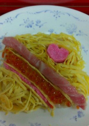 ひなまつり ちらし寿司 キャラ弁-レシピのメイン写真