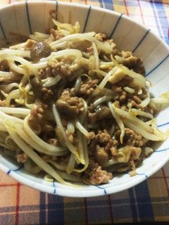 節約!もやしと挽肉のとろみ炒め-レシピのメイン写真