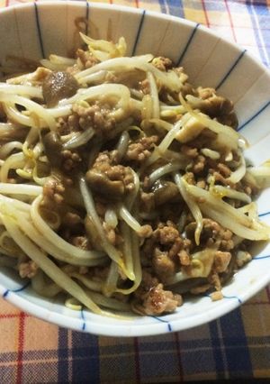 節約！もやしと挽肉のとろみ炒め-レシピのメイン写真