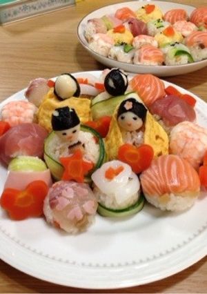 お雛様チラシ手毬ずし！-レシピのメイン写真