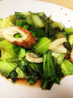さっぱり♪チンゲン菜とちくわのポン酢炒め-レシピのメイン写真
