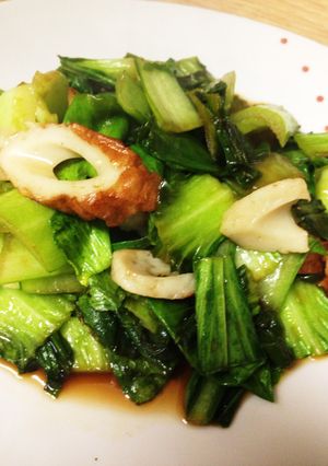 さっぱり♪チンゲン菜とちくわのポン酢炒め-レシピのメイン写真