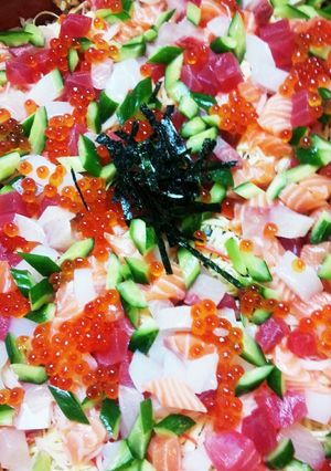海鮮ちらし寿司もうすぐおひなさま-レシピのメイン写真