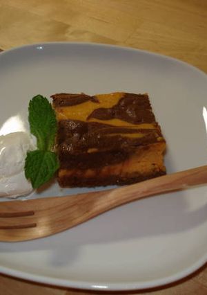チョコレートパンプキンチーズケーキ-レシピのメイン写真